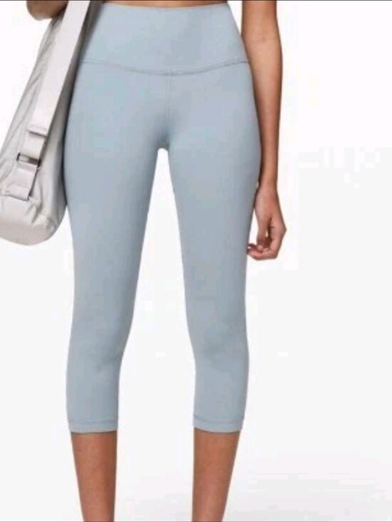 lululemon athletica Pants - Lululemon Align Crop 21" leggingHigh-Waist Cropped Leggings in  Gra Blue.Size 6